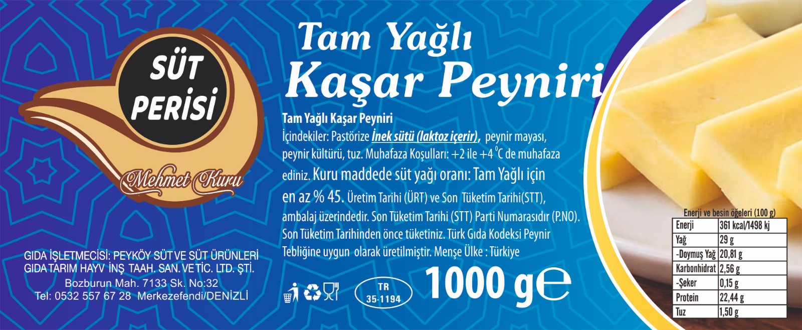 Yeni ürünlerimiz: Kaşar ve eritme peynirlerimiz sizlerle.